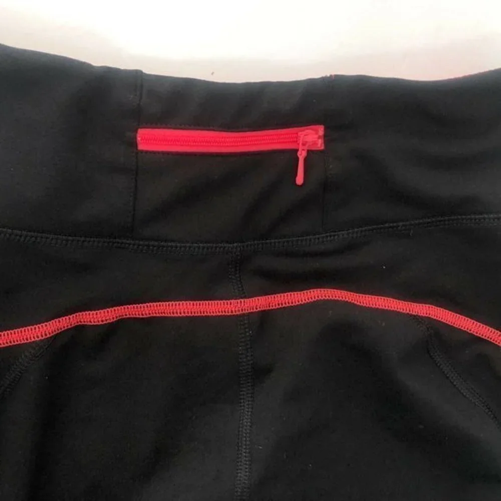Old Navy Active Womens Leggings Small Black Red